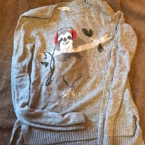 Abercrombie Holiday Sloth Sweater